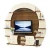 luxury led wall mounted wooden living room tv stand furniture