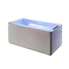Luxury  White Acrylic Plastic Whirlpool Jetted Tub Bathtub With Waterfall Massage Bath Tub
