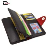 Man male custom design classical soft high quality PU multifunction credit card holder travel long casual wallet