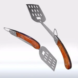ManLaw 4 Pieces Premium Foldable Stainless Steel BBQ Tool Set
