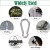 Import Manufacturer High Polished Stainless Steel Climbing Carabiner Snap Hooks Oval Clips from China