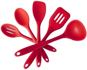 manufacturer wooden kitchen accessory Silicone Kitchen Utensils Set Kitchen Accessories silicone spatula kitchenware set