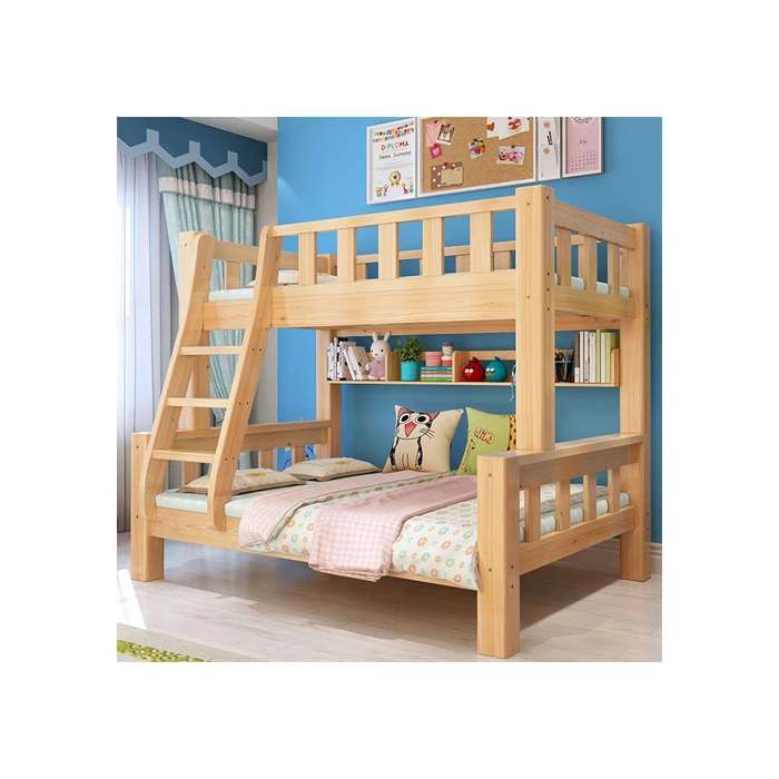 Manufacturers sell solid wood high and low childrens beds that can be split double bunk beds