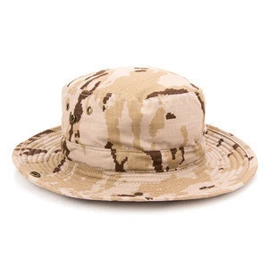 Men Digital Camouflage Cotton Camping Bucket Hats Wide Brim Fishman Boonie Hat