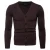 Import Men solid 7 color  classical  V neck long sleeves fit men plain blank knitwear cardigan sweater from China
