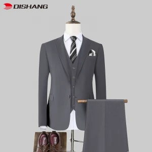 Men Wedding Suit Solid Color Formal Business Work MenS Suits Three-Piece Suit Slim Casual MenS Top