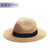 Mens Fedora paper straw Hat Summer Beach Sun Straw Panama Hats And Caps