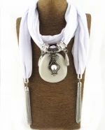Metal Chain Tassel Exaggerated Accessories Source Factory Direct Sales Jewelry Scarf Necklace Ethnic Religious Scarf Decoration