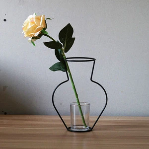 Metal Glass Vase