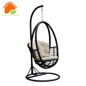 metal hanging chair stand wicker hanging chair crescent stand