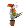 Metal Patio Garden Bronze Bird Bath Trellis Decorative Birds On Wrought Iron Trellis Climbing Flowers