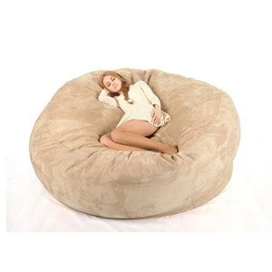 Microsuede 7ft foam giant  bean bag memory living room chair lazy sofa dropshipping wholesale