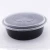 Import Microwave safe large capacity disposable plastic round take away food container with lid from China
