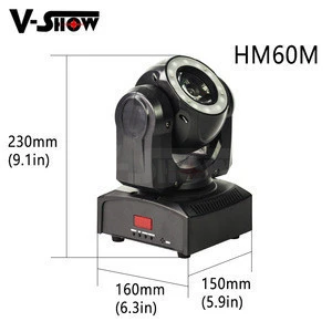 Mini 60w RGBW 4in1 beam led moving head stage light with halo effect dmx control for stage and dj