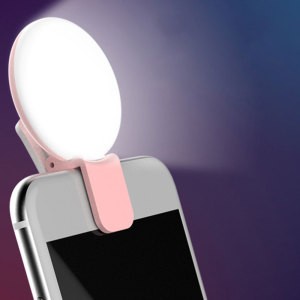 Mini Q Selfie Ring Light Portable Flash LED USB Clip Mobile Phone For Night Photography Fill Light For iPhone Samsung