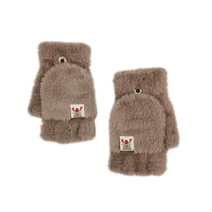 Mink Cashmere Fleece Warm Winter Gloves Girls Women Mitten