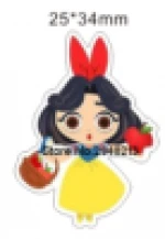 Mixed Hot sale Cartoon little girl Flatback Resin Planar Cabochon for DIY Craft 1.2inch