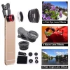 Mobile Phone Lens 3 in1 Kit Universal Clip Smartphone Camera Lenses Wide Angle Macro Fish Eye for IPhone 7
