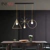 Modern Art Unique Indoor Iron Office Hanging Light Led Chandelier Lamp