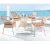 Modern balcony outdoor furniture Nordic Garden rattan chair wicker dining sets outdoor rattan table and chair set