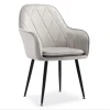modern cafe shop dining chair living room  armrest velvet chair