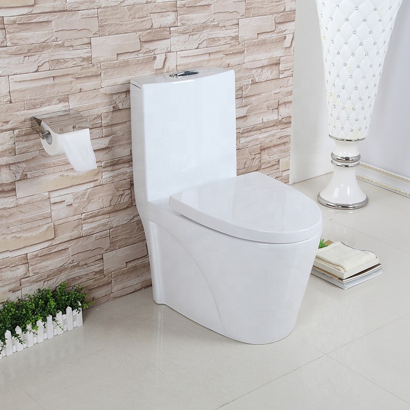 Modern  Comfortable Ceramics One Piece Bathroom Toilet Siphonic Flush Water Conservation Toilets For Sanitary Ware