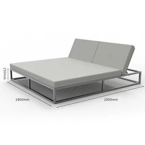 Modern Design Aluminum outdoor Daybed outdoor sun lounge bed
