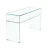 Import Modern Fashion Decor Tempered Curved Glass Entrance Console Table With Sotrage from China