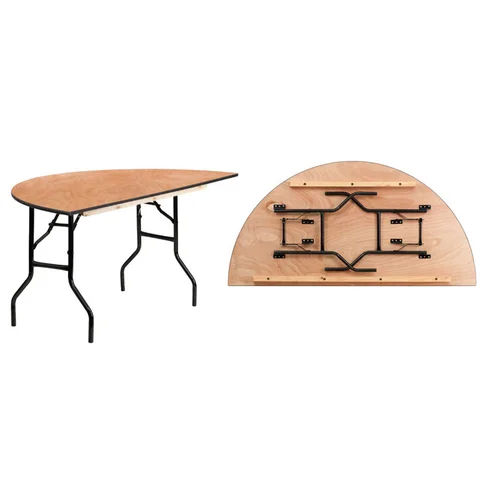 Buy Modern Half Round Moon Shape Wooden Table For Outdoor Wedding ...