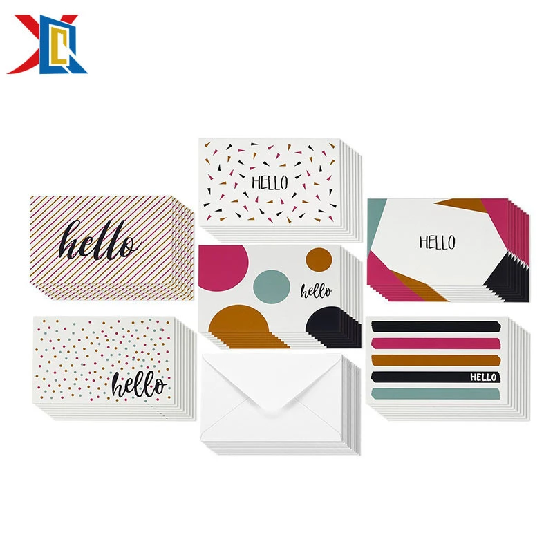 Modern Hello Designs Greeting Card Blank on The Inside Notecards