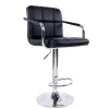 Modern Leather Adjustable Bar Stools Swivel Pub Chair