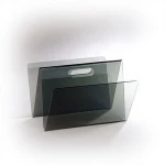 Modern Living Room Furniture Clear or Black Acrylic Magazine Stackable Rack 36 x 32 x 25cm