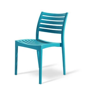 Modern simple wholesale price stackable pp colorful plastic outdoor garden chair