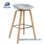 Import Modern style indoor  kitchen seat white bar stools with wood leg from China