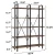 Import Modern Style Industrial Double Book Shelf Wooden Bookcase Book Shelves Vintage Wood Metal Wood Bookshelf from China