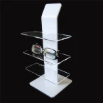 Modern sunglasses display Racks 3 tier white acrylic glasses display case