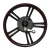 Import Motorcycle electric vehicle aluminum wheel 18 inch 2.5 wide 110 drum brake front wheel factory wholesale from China
