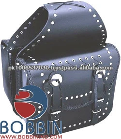 motorcycle saddle bag/ original leather bag