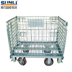 Moveable Steel Collapsible Storage Cage