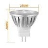 MR11 LED Bulb 3W  Bi Pin Gu4.0 Spotlight 12V  30Deg