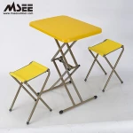 Msee Foldable chair and table Outdoor product plastic folding table and chair