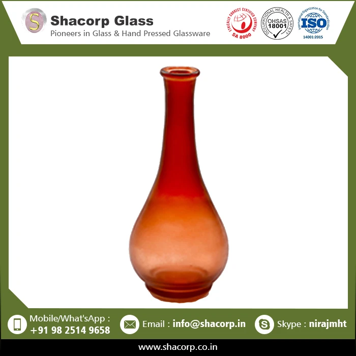 Multi-Color Beautiful Design Flower Glass Vase