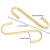 Import Multi-purpose golden flat Display hook S-shaped Metal Hook for hanging from China
