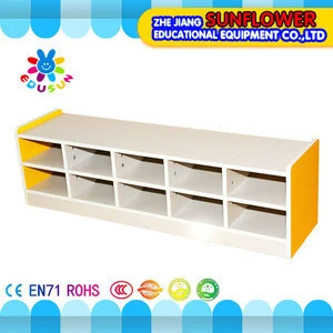 Multifunction Children Shoes Cabinets Kindergarten Furniture Wooden Children Toys Storage Cabinets(XYH12137-12)