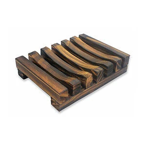 Natural Bamboo Wooden Soap Dish Handmade Soap Box Soap Holder