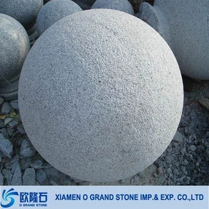 nature stone balls for garden,grey landscape granite balls