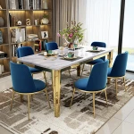 Nest Base Event banquet golden frame modern dining table set