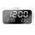 Import New 9&quot; Inch Large Screen USB Charge Port LED Alarm Mirror Display Home Desk Table Clock With 3 Alarm Setting from China