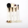 New arrival beauty care tools 6pcs wood handle makeup brush kit with bag