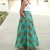 Import New Arrival Casual wear Women Traditional African Circle Skirt with Pockets Peacock Printed Ladies Clothing from China